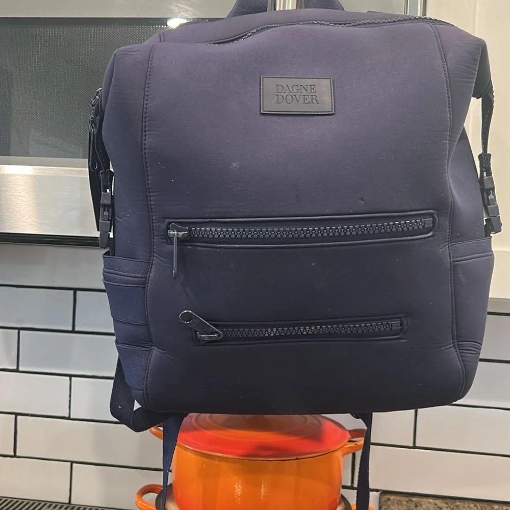 Navy Dagne Dover Indi Neoprene diaper backpack bag  accessories Blue